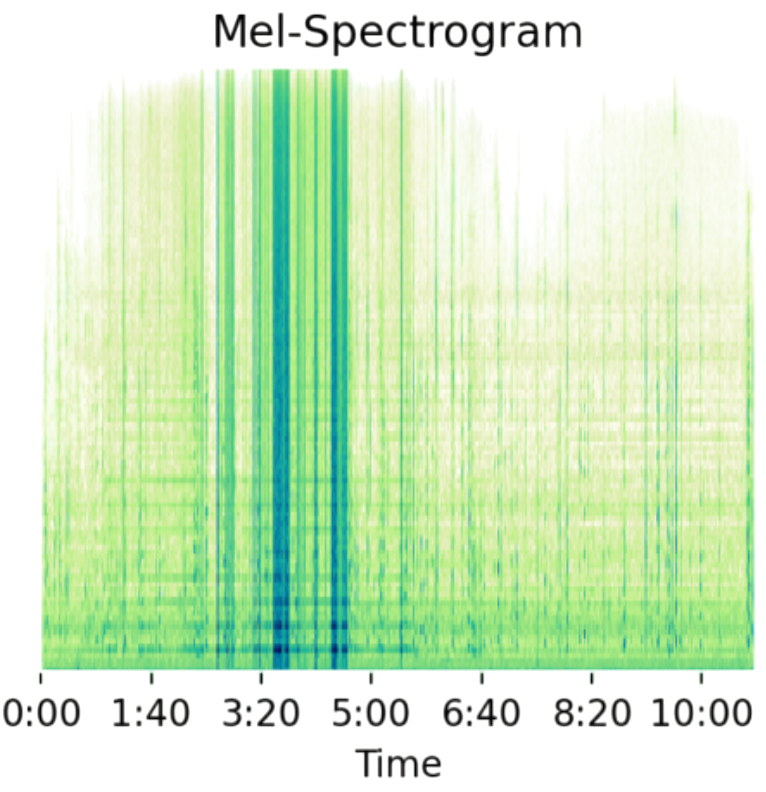 Representative log-Mel spectrogram